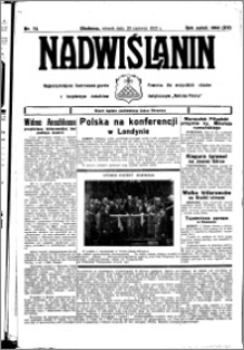 Nadwiślanin. Gazeta Ziemi Chełmińskiej, 1933.06.20 R. 15 nr 72