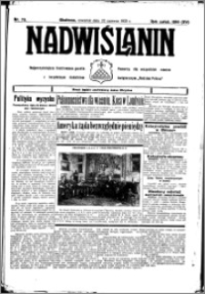 Nadwiślanin. Gazeta Ziemi Chełmińskiej, 1933.06.22 R. 15 nr 73
