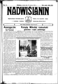 Nadwiślanin. Gazeta Ziemi Chełmińskiej, 1933.06.27 R. 15 nr 75