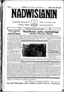 Nadwiślanin. Gazeta Ziemi Chełmińskiej, 1933.09.19 R. 15 nr 111