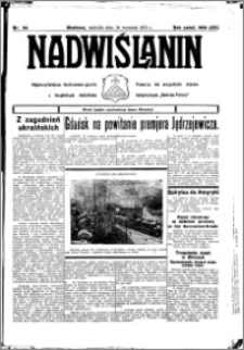 Nadwiślanin. Gazeta Ziemi Chełmińskiej, 1933.09.24 R. 15 nr 113