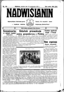 Nadwiślanin. Gazeta Ziemi Chełmińskiej, 1933.10.22 R. 15 nr 125