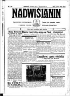 Nadwiślanin. Gazeta Ziemi Chełmińskiej, 1933.12.17 R. 15 nr 148
