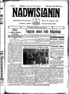 Nadwiślanin. Gazeta Ziemi Chełmińskiej, 1934.02.20 R. 16 nr 21