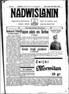 Nadwiślanin. Gazeta Ziemi Chełmińskiej, 1934.04.22 R. 16 nr 46
