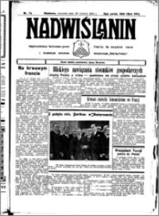 Nadwiślanin. Gazeta Ziemi Chełmińskiej, 1934.06.28 R. 16 nr 74