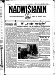 Nadwiślanin. Gazeta Ziemi Chełmińskiej, 1934.08.09 R. 16 nr 92