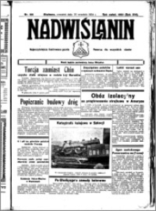 Nadwiślanin. Gazeta Ziemi Chełmińskiej, 1934.09.20 R. 16 nr 109