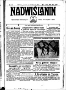 Nadwiślanin. Gazeta Ziemi Chełmińskiej, 1934.11.22 R. 16 nr 137