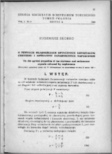 Studia Societatis Scientiarum Torunensis. Sectio A, Mathematica-Physica Vol. 1, nr 4 (1948)