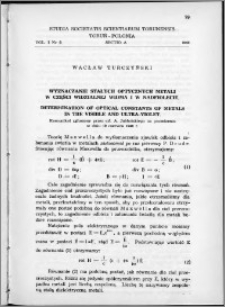 Studia Societatis Scientiarum Torunensis. Sectio A, Mathematica-Physica Vol. 1, nr 6 (1949)