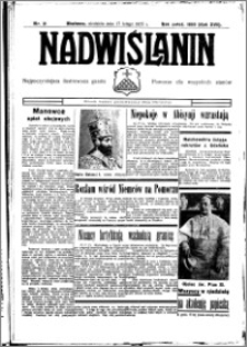 Nadwiślanin. Gazeta Ziemi Chełmińskiej, 1935.02.20 R. 17 nr 21
