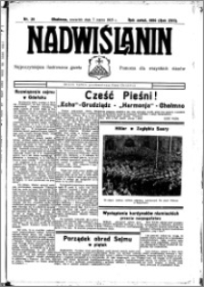 Nadwiślanin. Gazeta Ziemi Chełmińskiej, 1935.03.07 R. 17 nr 29