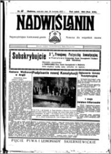 Nadwiślanin. Gazeta Ziemi Chełmińskiej, 1935.04.28 R. 17 nr 50