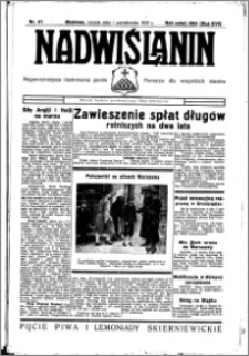 Nadwiślanin. Gazeta Ziemi Chełmińskiej, 1935.10.01 R. 17 nr 117
