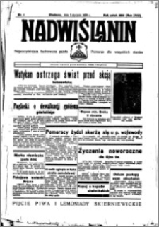 Nadwiślanin. Gazeta Ziemi Chełmińskiej, 1936.01.05 R. 18 nr 1