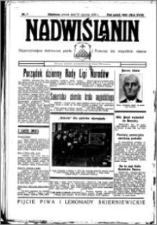 Nadwiślanin. Gazeta Ziemi Chełmińskiej, 1936.01.21 R. 18 nr 7