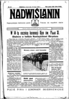 Nadwiślanin. Gazeta Ziemi Chełmińskiej, 1936.02.18 R. 18 nr 19