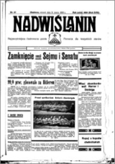 Nadwiślanin. Gazeta Ziemi Chełmińskiej, 1936.03.31 R. 18 nr 37