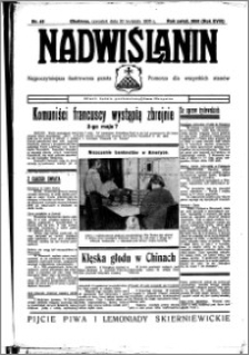 Nadwiślanin. Gazeta Ziemi Chełmińskiej, 1936.04.30 R. 18 nr 49