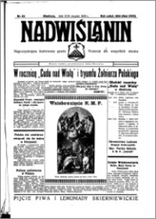 Nadwiślanin. Gazeta Ziemi Chełmińskiej, 1936.08.15-16 R. 18 nr 93