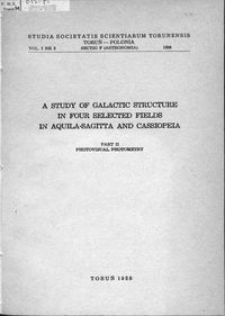 Studia Societatis Scientiarum Torunensis. Sectio F, Astronomia Vol. 1 nr 3 (1958)