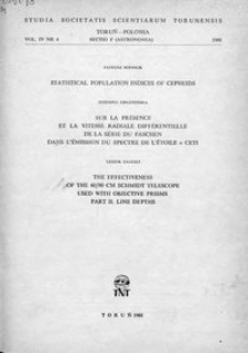 Studia Societatis Scientiarum Torunensis. Sectio F, Astronomia Vol. 4 nr 4 (1968)