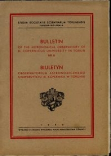 Bulletin of the Astronomical Observatory in Toruń, nr 8