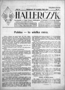 Hallerczyk. Organ Związku Hallerczyków 1924.09.20 R.2 nr 2