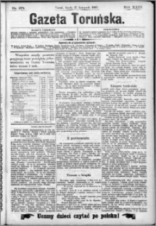 Gazeta Toruńska 1889, R. 23 nr 274