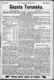 Gazeta Toruńska 1889, R. 23 nr 275