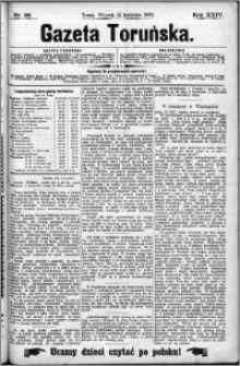 Gazeta Toruńska 1890, R. 24 nr 86