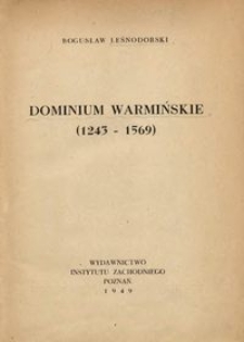 Dominium warmińskie (1243-1569)