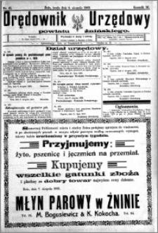 Orędownik Urzędowy powiatu Żnińskiego 1923.08.08 R.36 nr 61