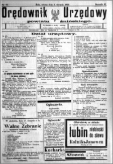 Orędownik Urzędowy powiatu Żnińskiego 1924.08.09 R.37 nr 61