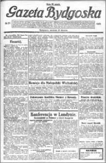 Gazeta Bydgoska 1922.08.13 R.1 nr 37