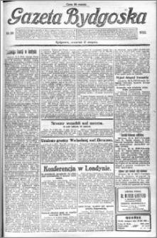 Gazeta Bydgoska 1922.08.17 R.1 nr 39