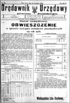 Orędownik Urzędowy powiatu Żnińskiego 1925.11.25 R.38 nr 90