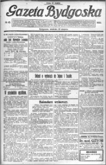 Gazeta Bydgoska 1922.08.20 R.1 nr 42