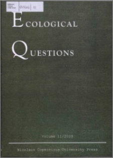 Ecological Questions Vol. 10 (2008)