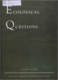 Ecological Questions Vol. 11 (2009)