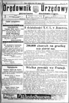 Orędownik Urzędowy powiatu Żnińskiego 1927.03.19 R.40 nr 23