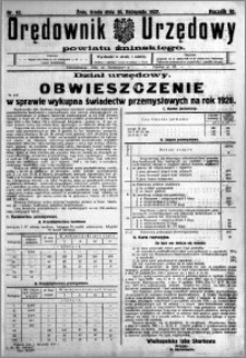 Orędownik Urzędowy powiatu Żnińskiego 1927.10.30 R.40 nr 92