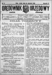 Orędownik Urzędowy powiatu Żnińskiego 1928.01.25 R.41 nr 6