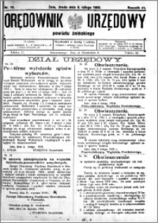Orędownik Urzędowy powiatu Żnińskiego 1928.02.08 R.41 nr 10