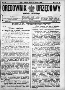 Orędownik Urzędowy powiatu Żnińskiego 1928.03.24 R.41 nr 23