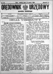 Orędownik Urzędowy powiatu Żnińskiego 1928.03.31 R.41 nr 25
