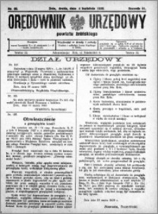 Orędownik Urzędowy powiatu Żnińskiego 1928.04.04 R.41 nr 26