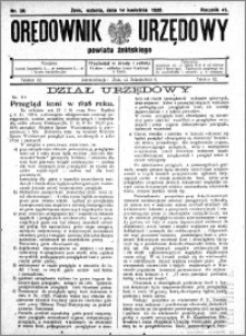Orędownik Urzędowy powiatu Żnińskiego 1928.04.14 R.41 nr 28