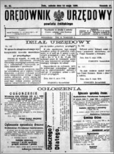 Orędownik Urzędowy powiatu Żnińskiego 1928.05.12 R.41 nr 35